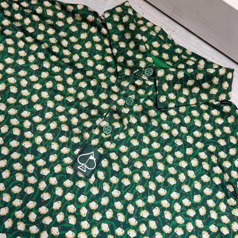 Pins And Aces Polo Shirt Mens XL Augusta Limited Edition Masters All Over Print